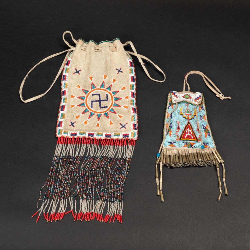 LAKOTA + APACHE, PAIR OF DECORATIVE