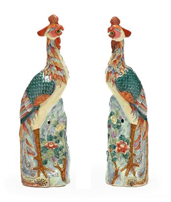 Large pair of Chinese export famille 4c835