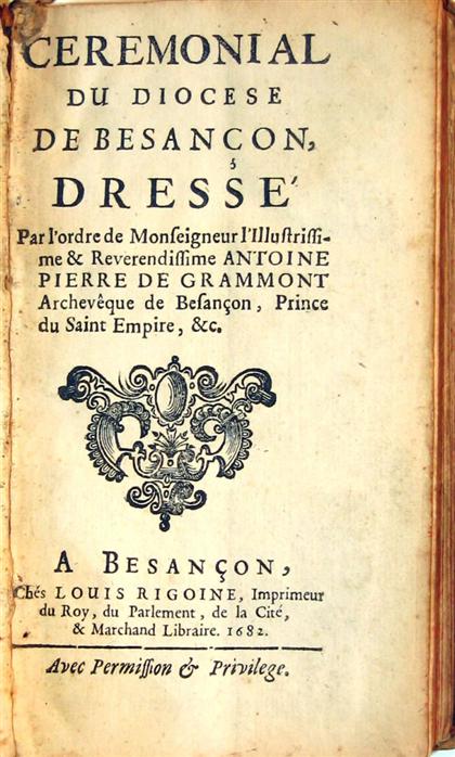 1 vol.  Ceremonial du Diocese de