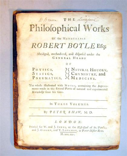 6 vols Boyle Robert The Philosophical 4cc40