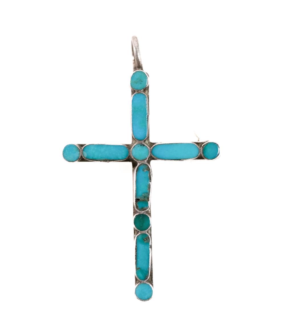 VINTAGE STERLING SILVER & TURQUOISE