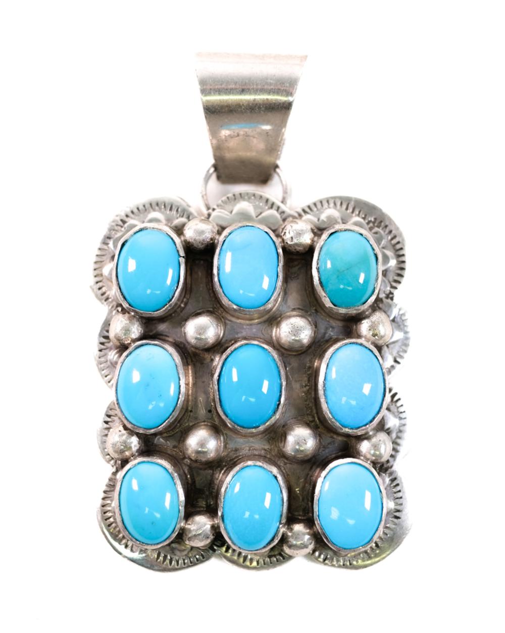 VINTAGE STERLING SILVER & TURQUOISE
