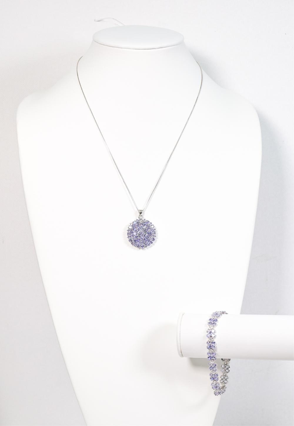 STERLING SILVER IOLITE NECKLACE 2ffd4a