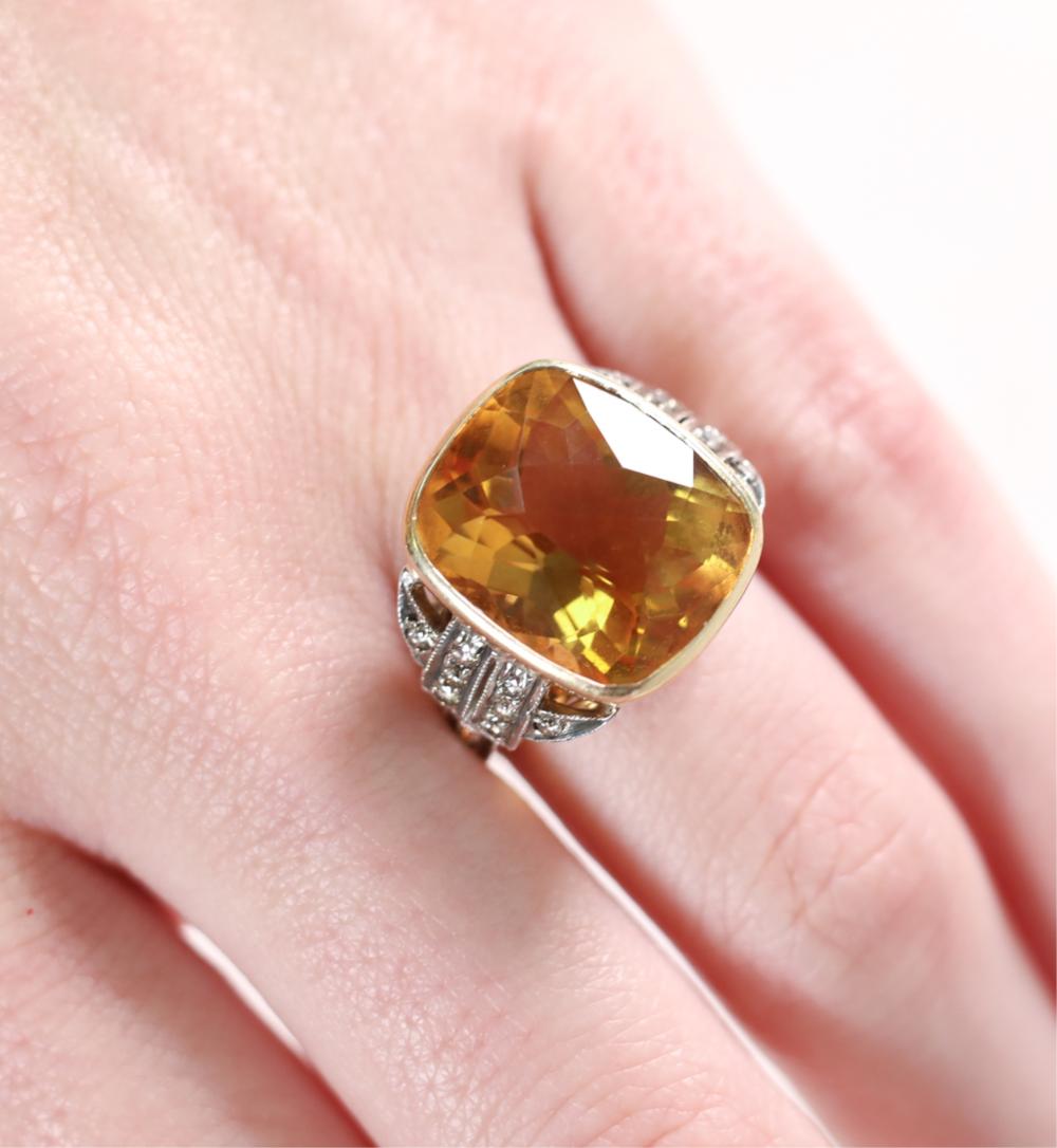 18K BI COLOR CITRINE DIAMOND 2ffeb2