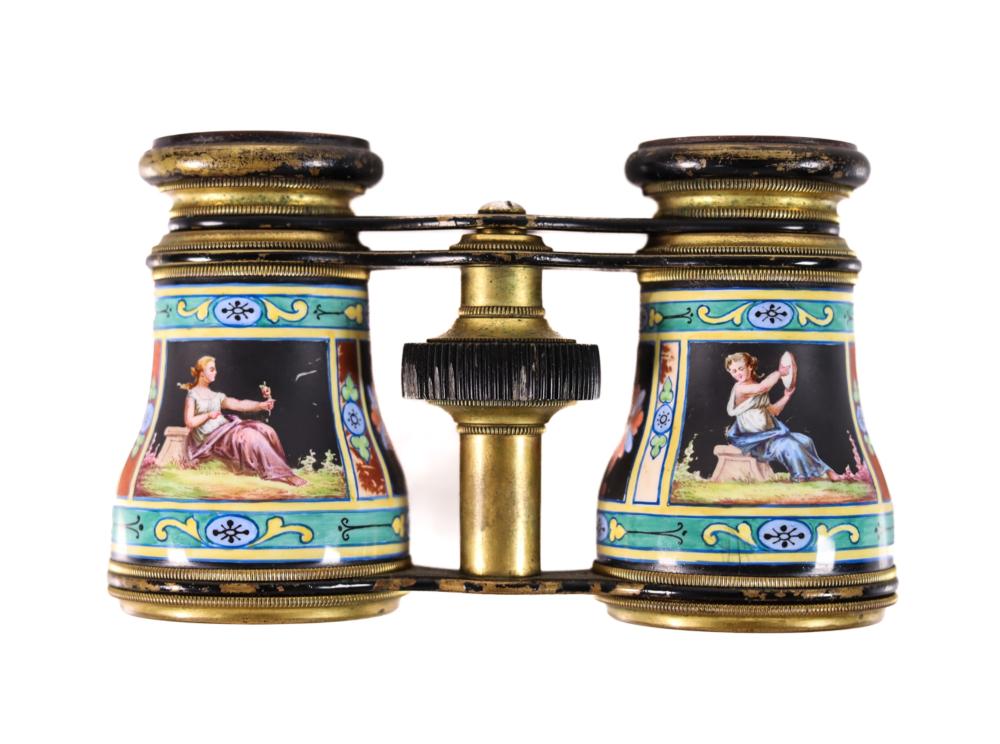 PARISIAN ENAMELED OPERA GLASSES BY LEMAIRE