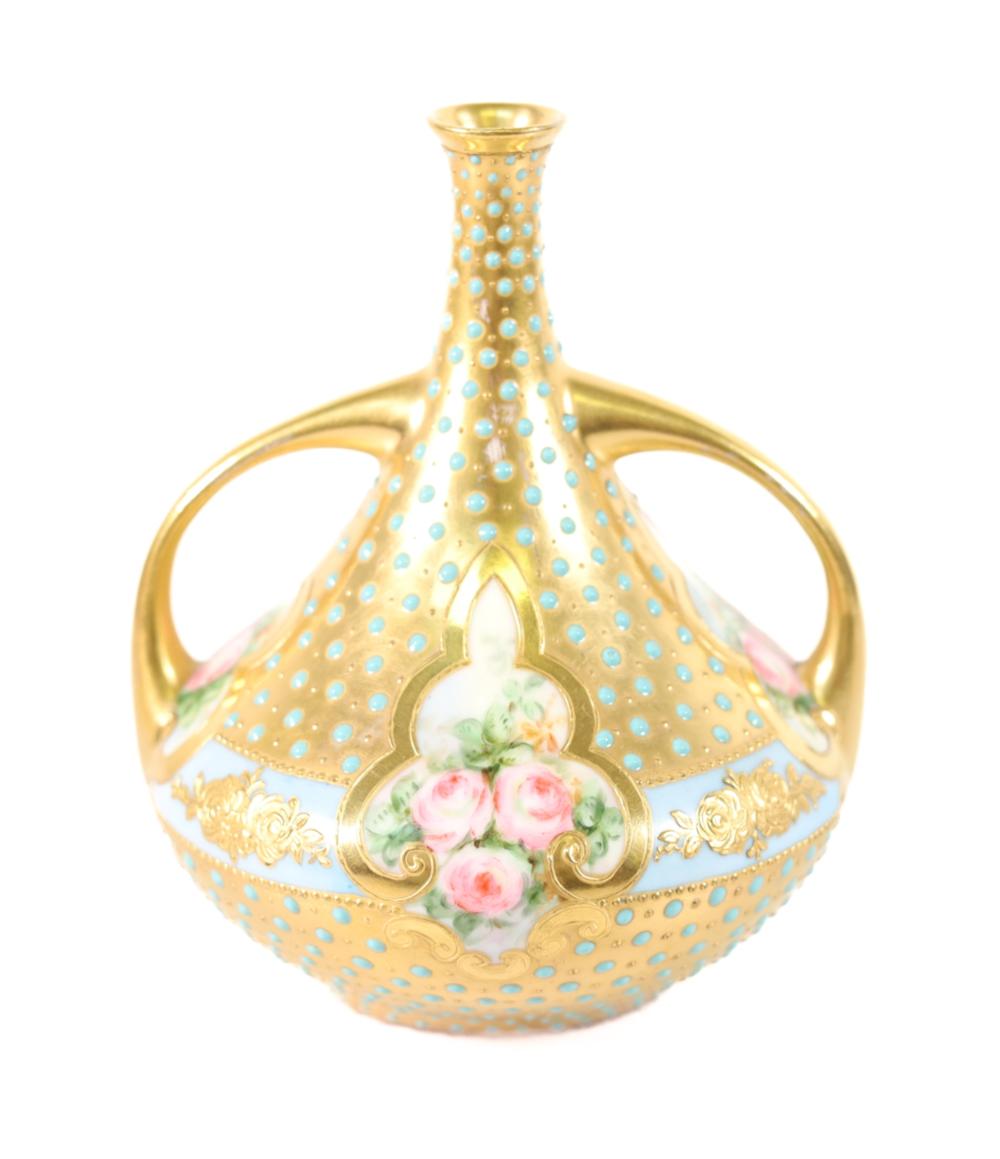 ATTR. COALPORT JEWELED PORCELAIN