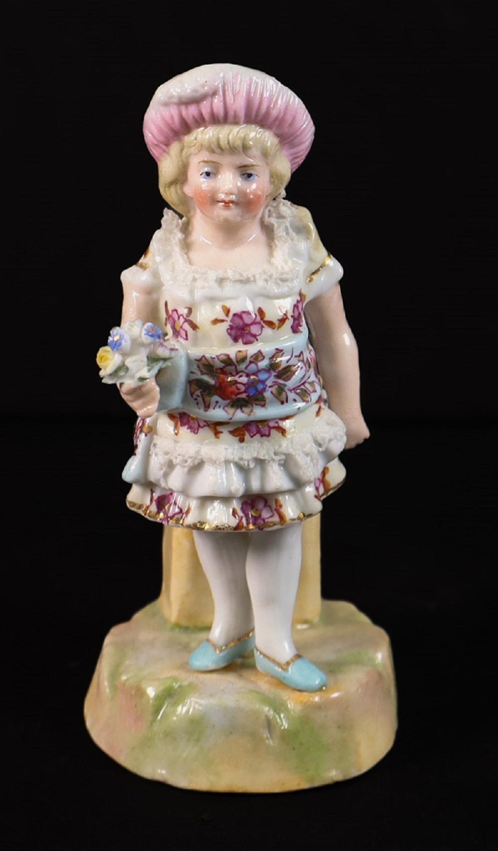 ERNST BOHNE LACE PORCELAIN FIGURAL