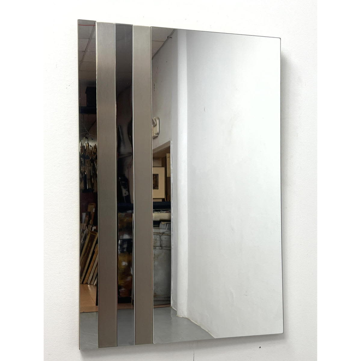 Paul Evans Style Wall Mirror. Unframed.