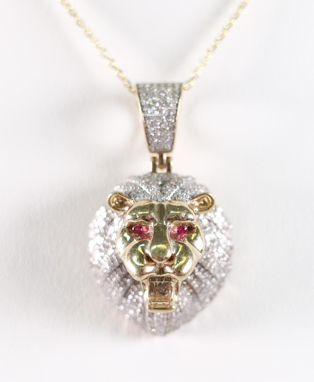 YELLOW GOLD 2 3CTW DIAMOND RUBY 300251