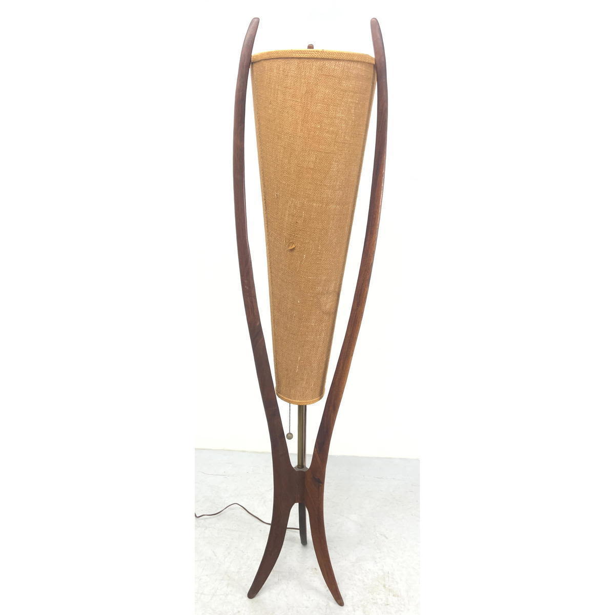 American Modern Walnut Floor Lamp  3002c8