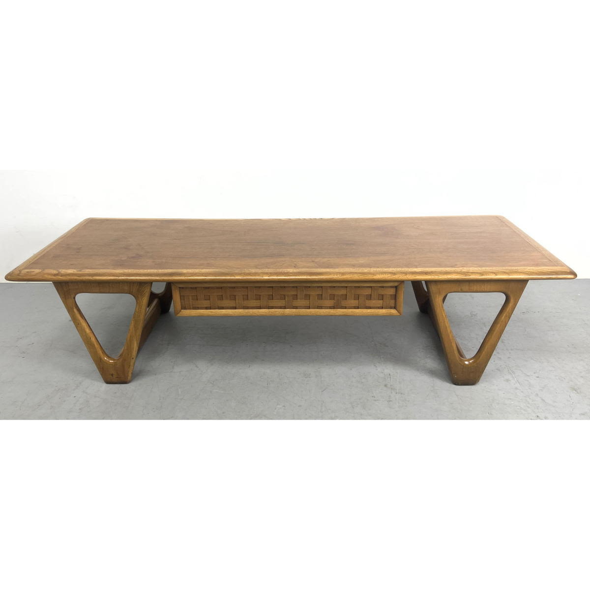 LANE American Modern Walnut Coffee Table.