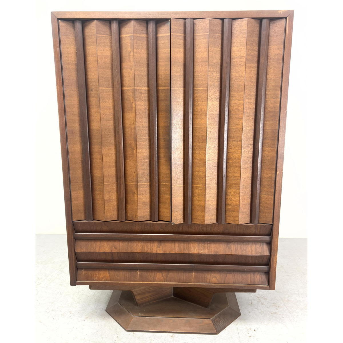 American Modern Walnut Chiffarobe