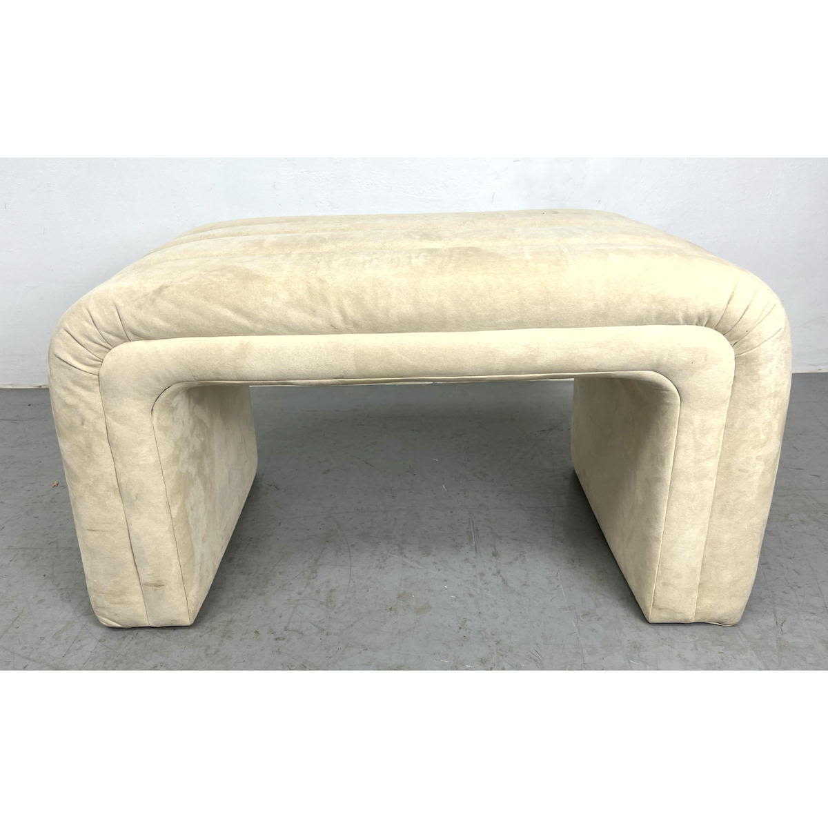Channel Upholstered Modern Bench