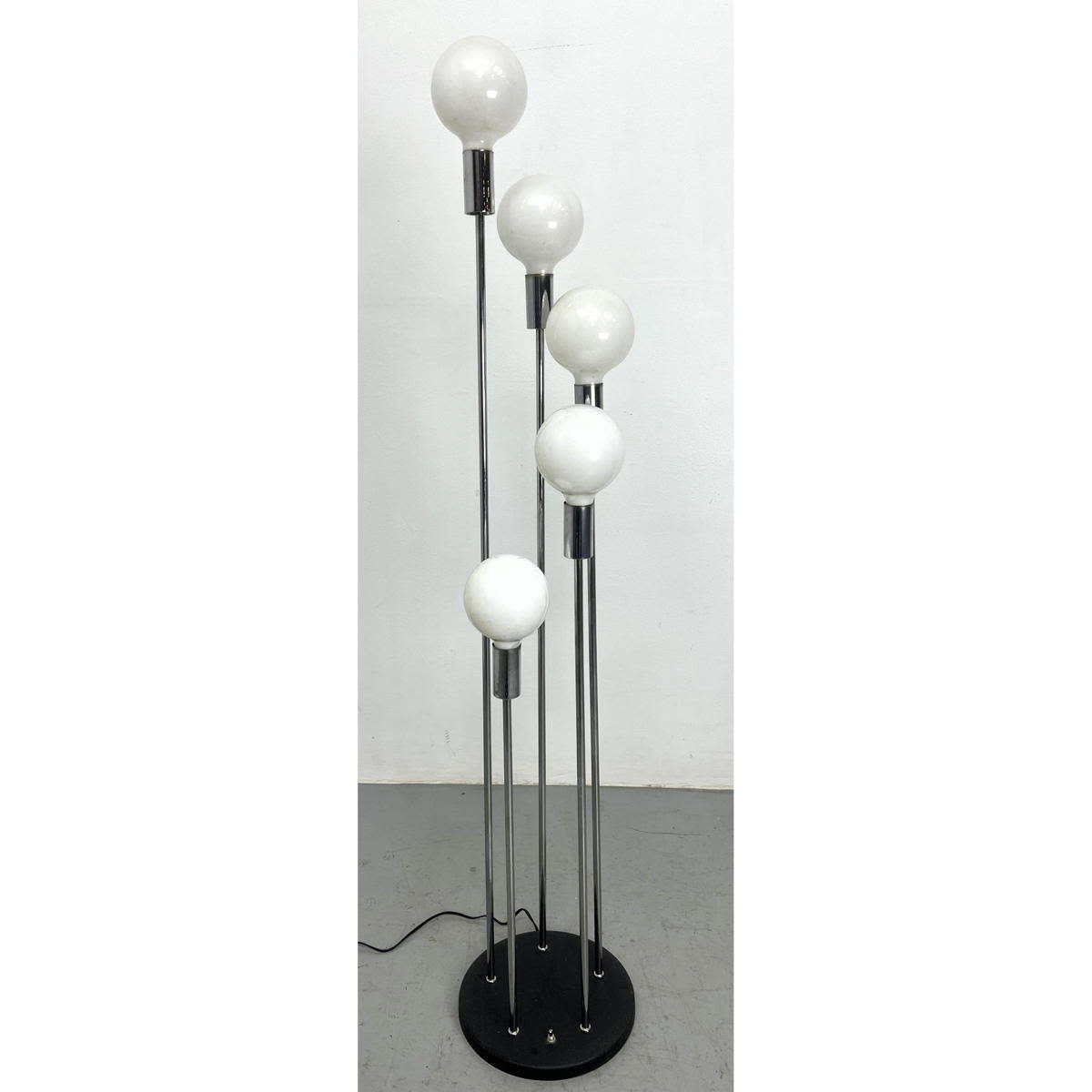 Glass Ball Bulb Floor Lamp 5 rod 300321