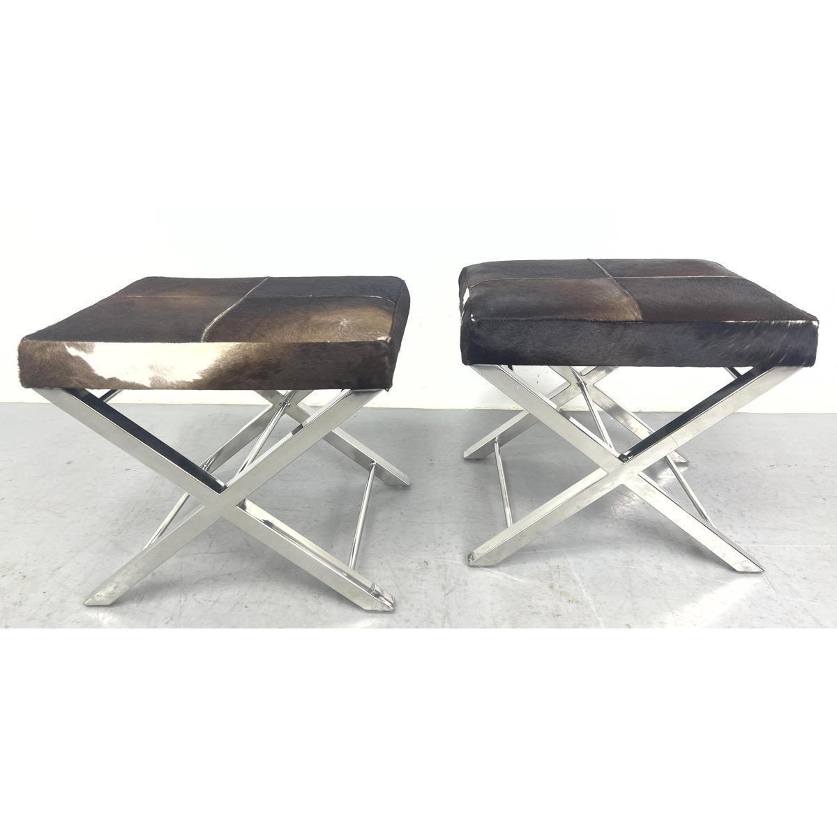 Pr Chrome X Frame Cowhide Cushions