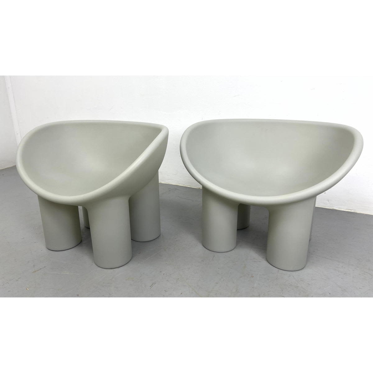 Pr Roly Poly Molded Plastic Lounge