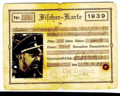 1 piece Document Signed Himmler  4cd2f