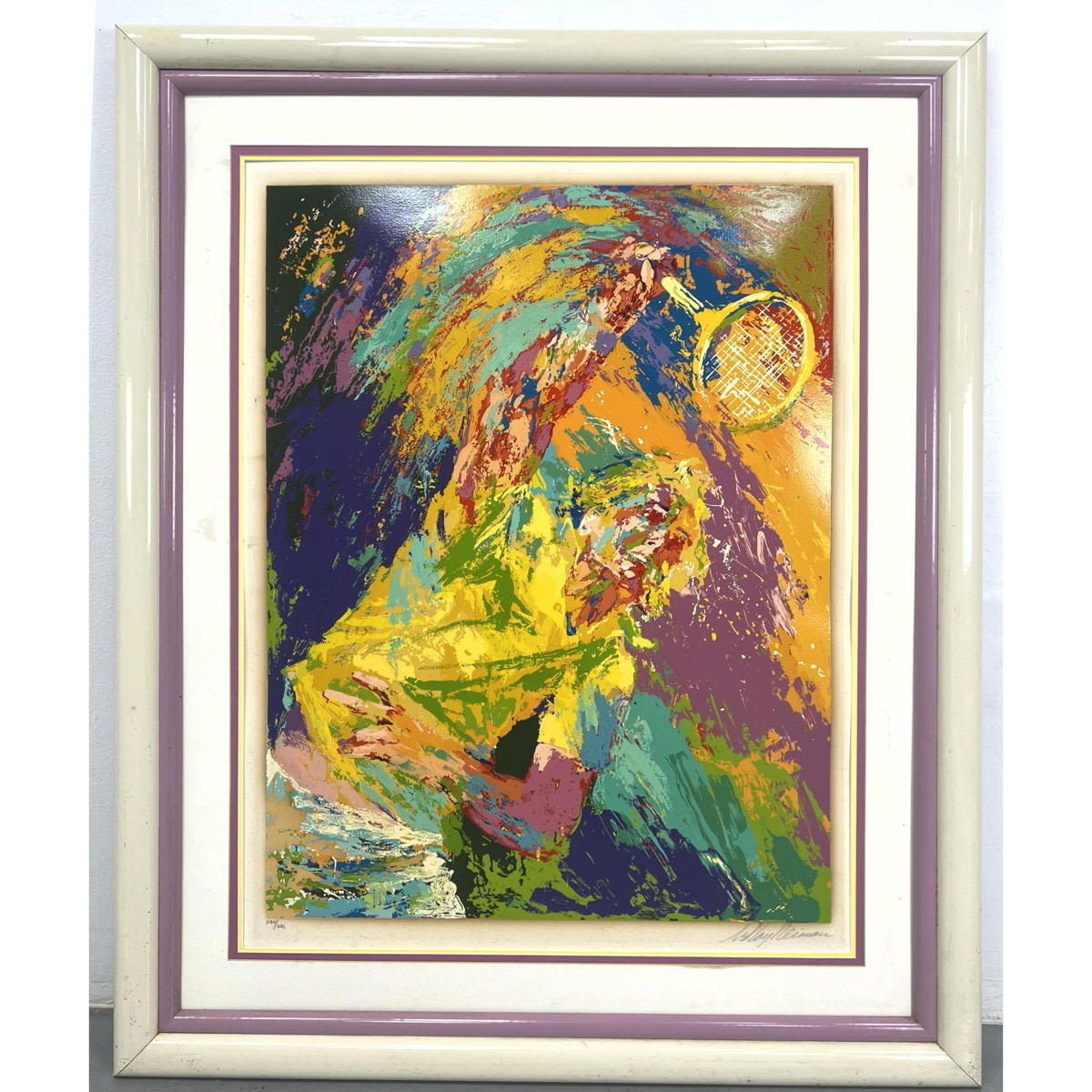 LeROY NEIMAN Tennis Player Sports 300403