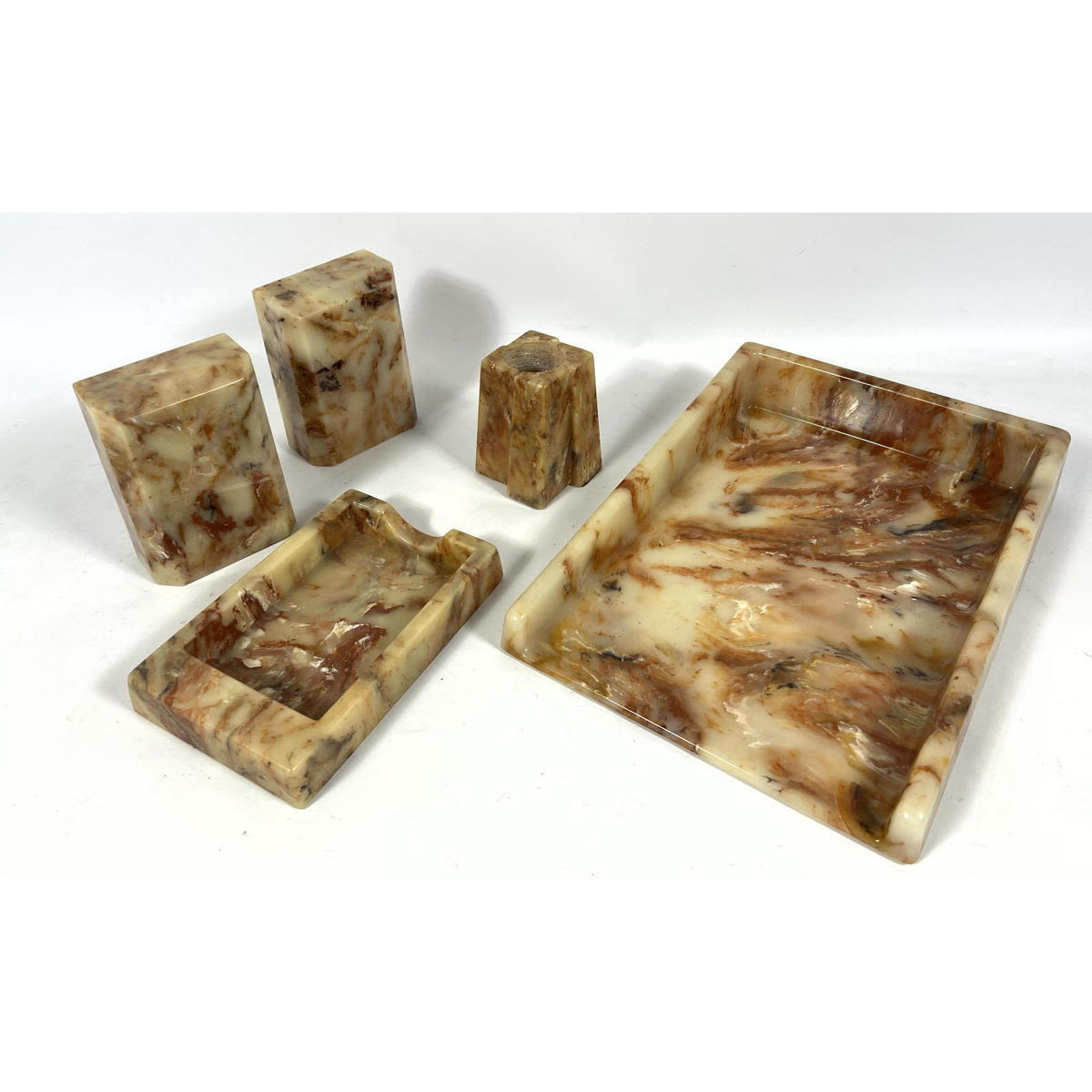 Faux Marble Mid Century Modern 30040a