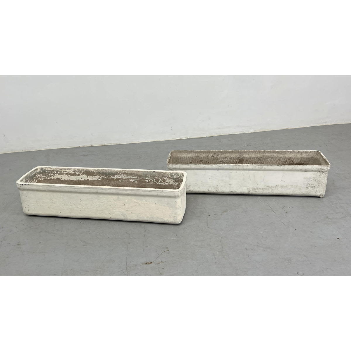 Pair WILLY GUHL trough planters  30042b