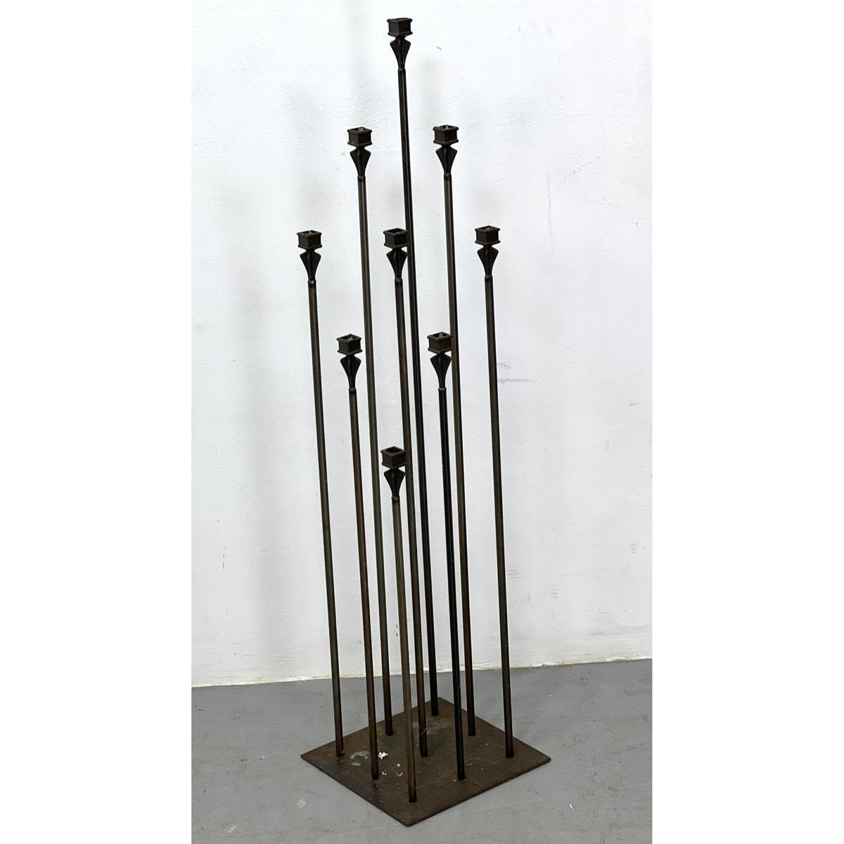 Wrought Iron floor candelabra.