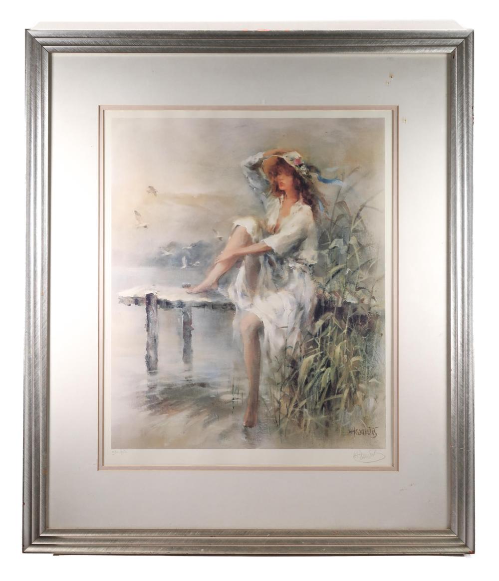 FRAMED "WATERSIDE" BY WILLEM HAENRAETS