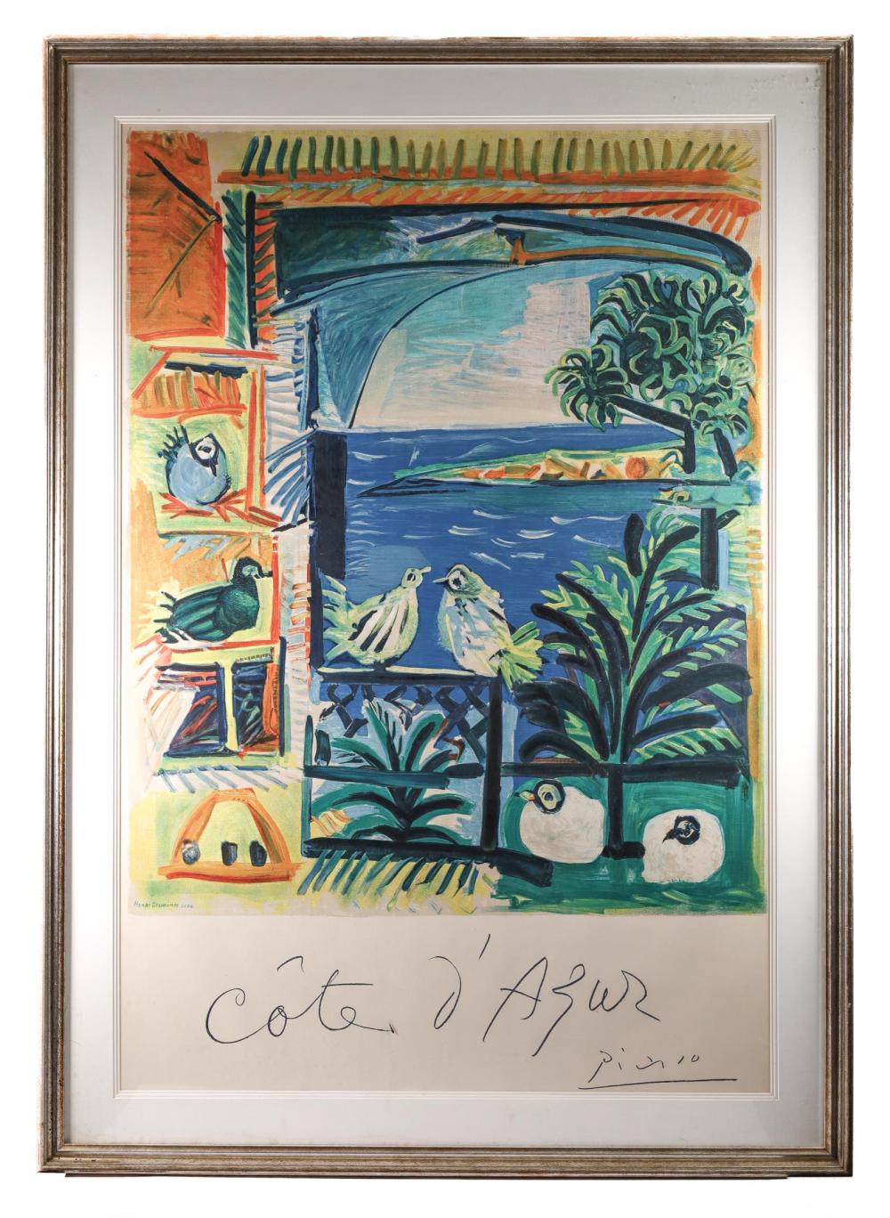 PICASSO 1963 COTE D' AZUR TRAVEL