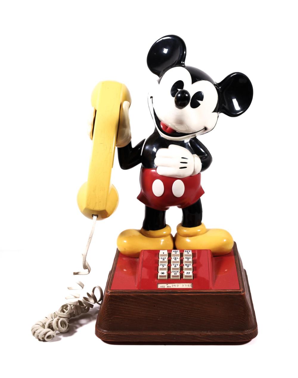 THE MICKEY MOUSE PHONE 1976 RETRO PUSH