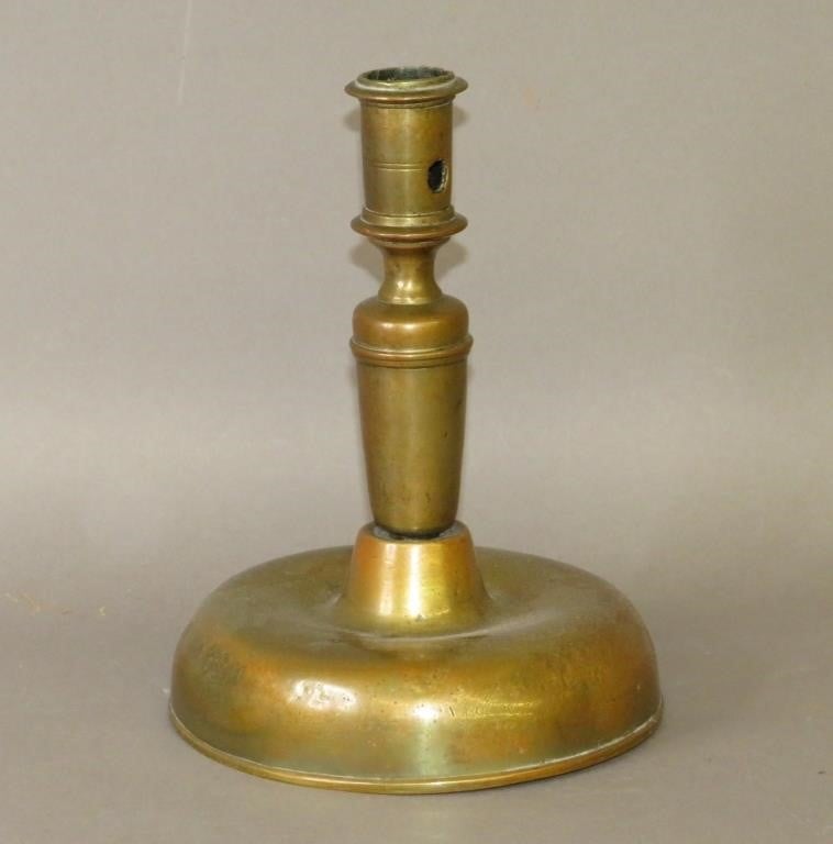 BELL BRASS CANDLESTICKca. early 19th