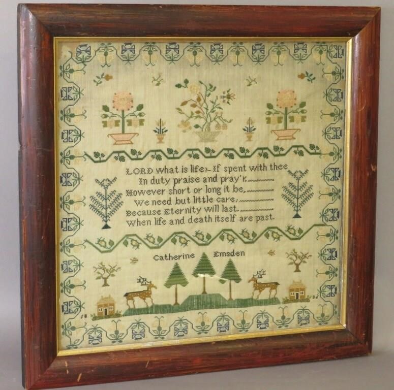 FRAMED SAMPLER BY FOR CATHERINE 300738