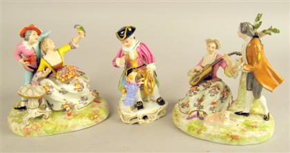 Group of Continental porcelain 4cd9c