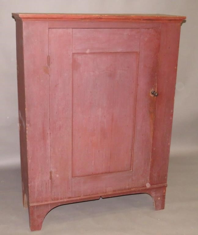 PAINTED ONE DOOR CUPBOARDca 1840  30086d