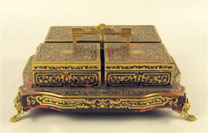 Boulle marquetry desk stand   