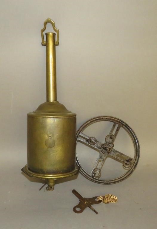 "G. SALTER" NO 56 BRASS CASED CLOCK