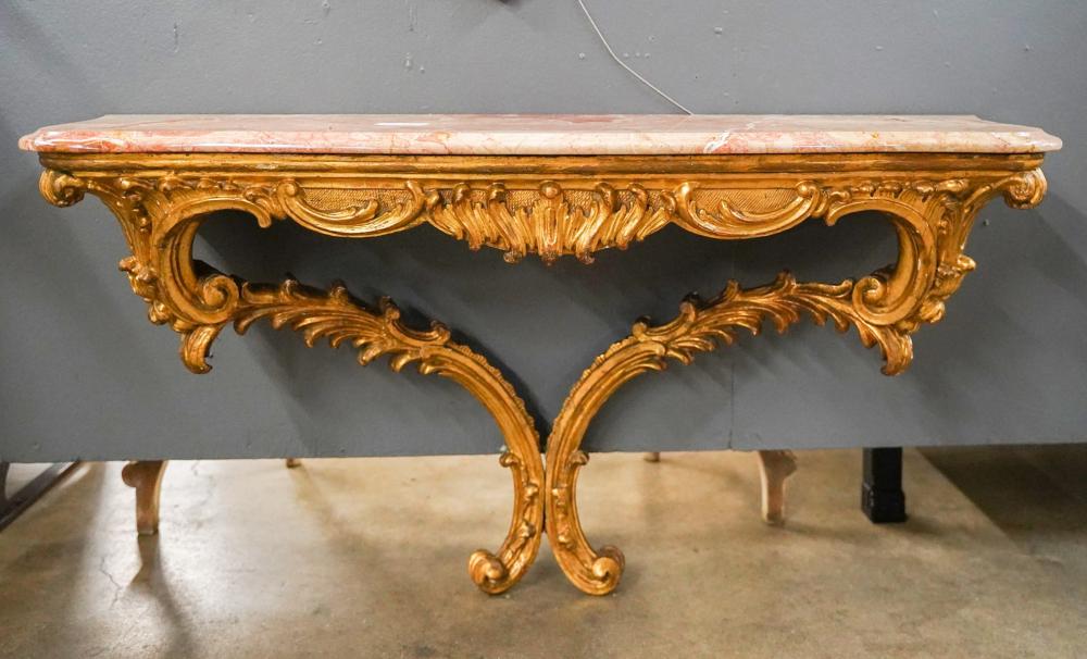 ITALIAN ROCOCO STYLE GILTWOOD CONSOLE 3008f3