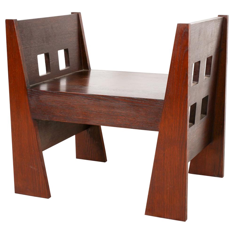 MISSION STYLE OAK BENCHlate 20th 300969