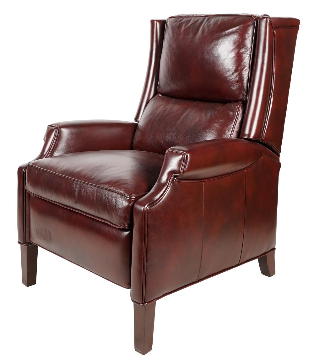 RED LEATHER RECLINER ARMCHAIRwith 300983