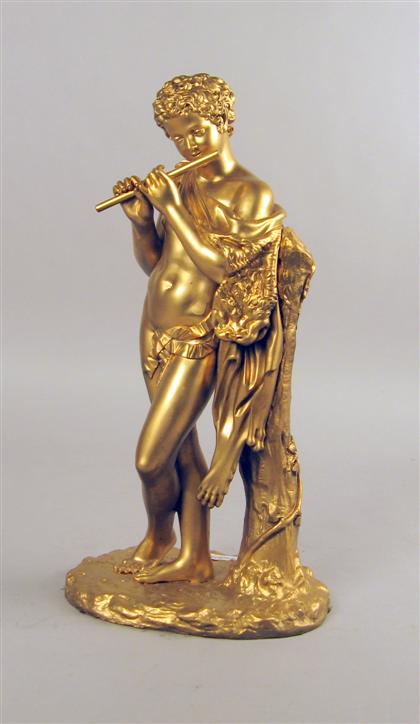 Continental bronze figure of Pan 4cdc6