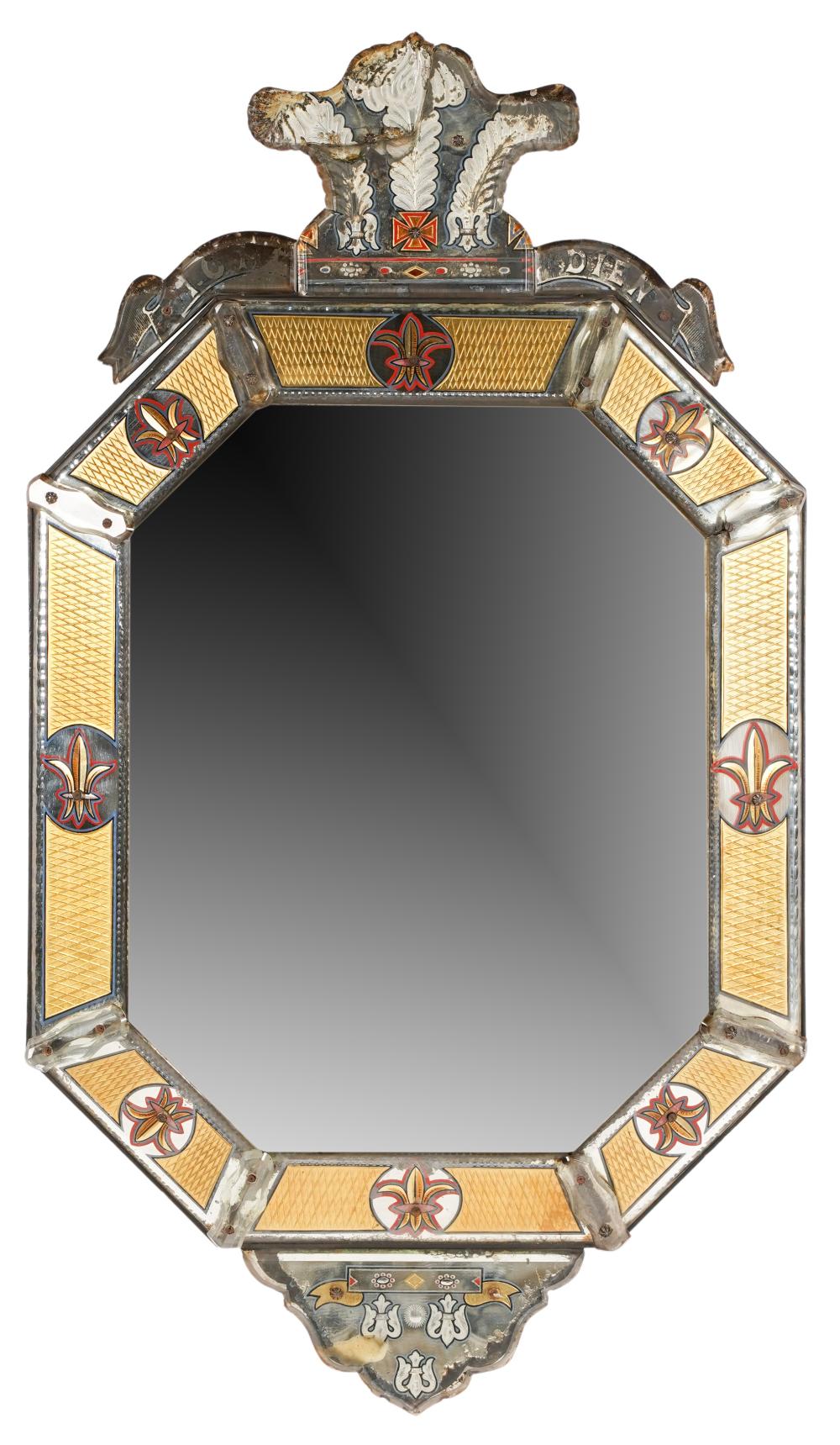 VENETIAN GLASS WALL MIRRORthe mirror