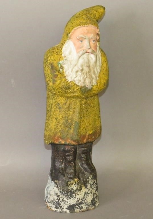 LARGE YELLOW PAINTED PAPIER MACHE 300af9