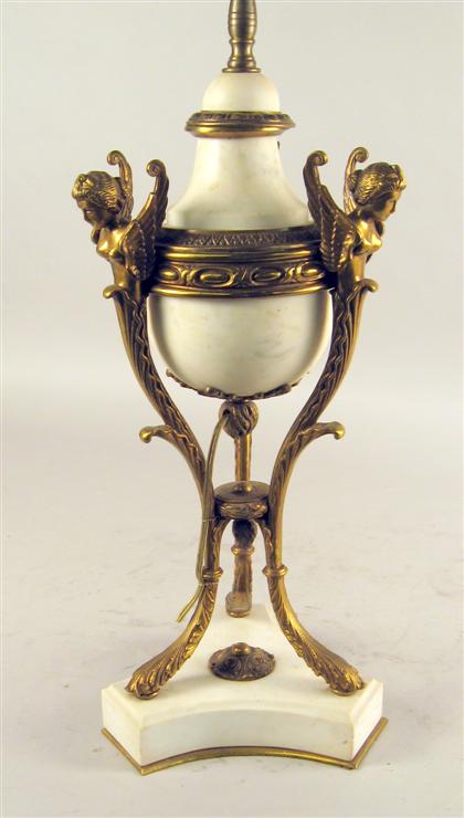 Empire style gilt bronze mounted and