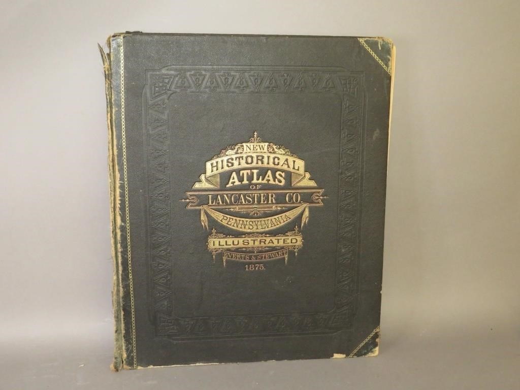 CLOTH COVERED BOUND ATLAS OF LANCASTER 300b98