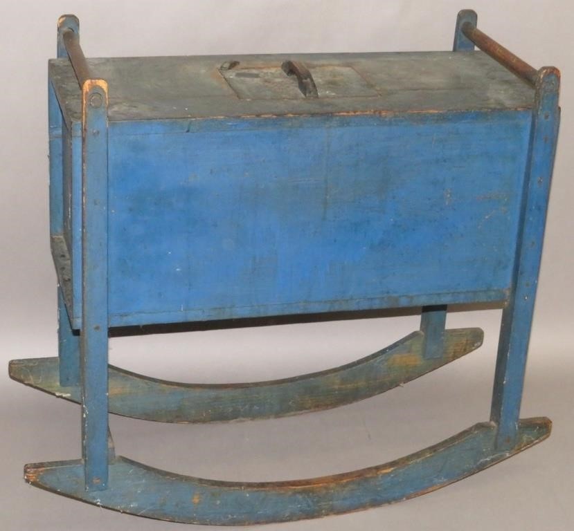 PRIMITIVE BUTTER CHURNca. 1850; in old