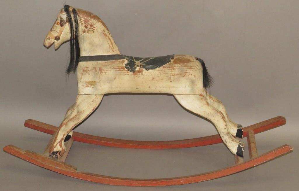 CHILDS ROCKING HORSEca. 1880; in the