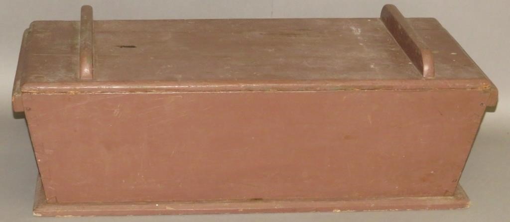 DOUGH BOX WITH LIDca. 1850; in pine