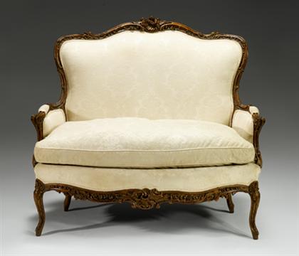 Louis XV style walnut canap  4ce12