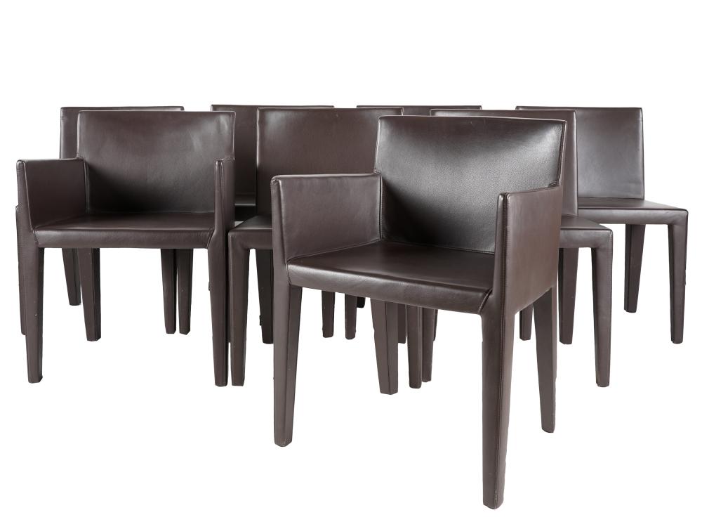 SET OF EIGHT CAPPELLINI LEATHER