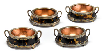 Set of four English sterling silver,