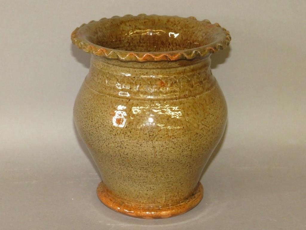 PA REDWARE JAR BY ISAAC STAHLca  300cfb