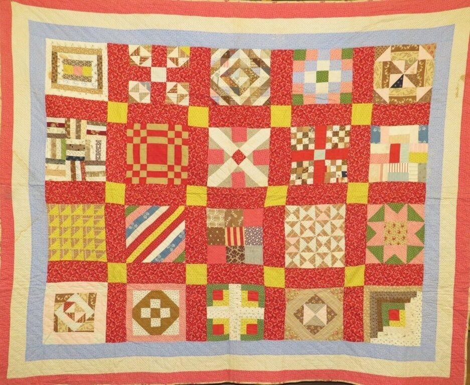 CENTRAL PA CALICO FABRIC SAMPLER 300d5f